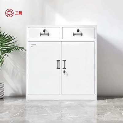 文件柜矮柜铁皮柜办公室财务档案资料柜桌下收纳储物柜带锁抽屉柜