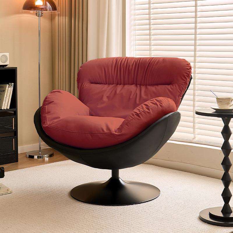 北欧沙发椅沙发单人旋转现代简约家用客厅阳台蛋壳卧室休闲椅懒人
