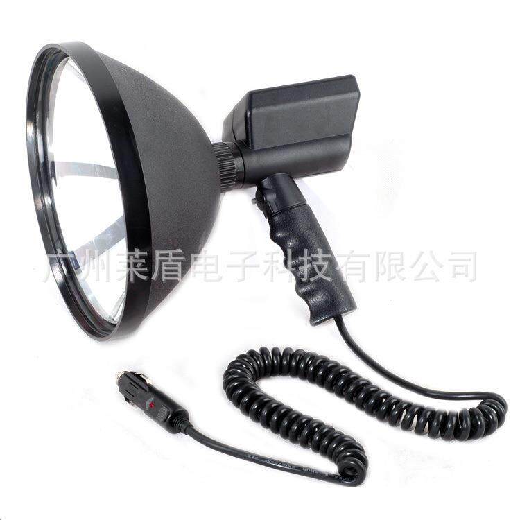 厂家12-24V 100W 9英寸HID手持式探照灯户外射灯7寸手提夜钓