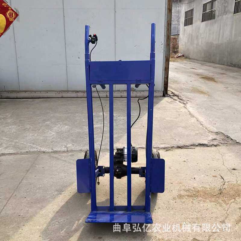 多用途电动手推车独轮农用鸡公车仓库物流600KG载重搬运车爬山虎