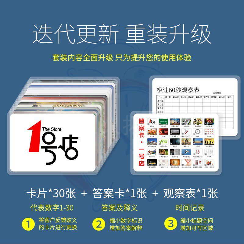 极速急速60秒团队挑战30张卡片趣味拓展培训游戏教具器材道具