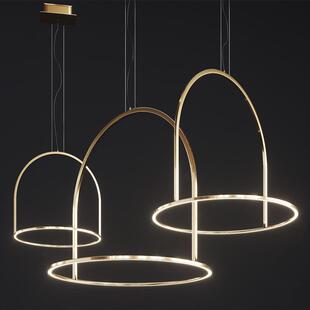 后现代简约个性艺术吊灯工作室会议室个性前台创意餐厅样板间灯具