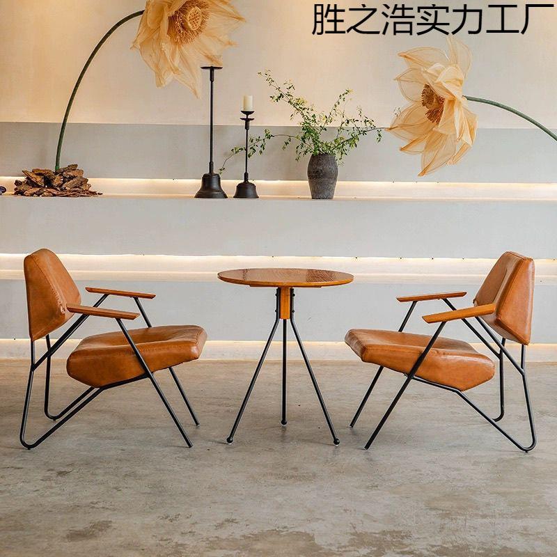 网红酒吧清吧沙发套装甜品店铺奶茶店咖啡厅桌椅组合休闲洽谈商用