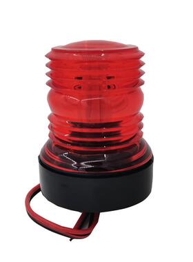 红色360度环照灯桅杆艉灯型号灯LED12-24V3W船锚灯渔船游艇船舶灯