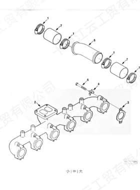 供应DCEC康明斯6CT8.3发动机 空气过渡管Tube, Air 3914942