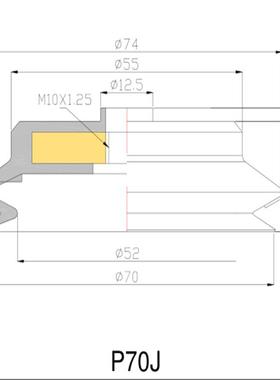厂家专业销售 吸盘 真空吸盘P70JSE 吸力强 耐用