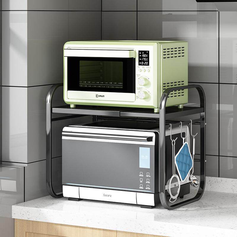 可伸缩厨房置物架微波炉架子烤箱收纳家用台面桌面整理电饭锅橱柜,电子元器件市场,其它元器件,淘宝优惠券,粉丝福利购,淘宝优惠卷