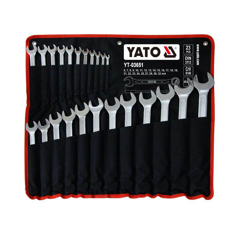 YATO易尔拓23件铬钒钢两用扳手组套梅开扳手套装YT-03651 6-32mm