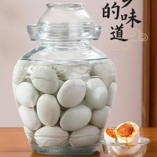 腌鸡蛋的罐子咸鸭蛋腌制容器泡菜坛子腌菜酸菜咸菜家用玻璃密封罐