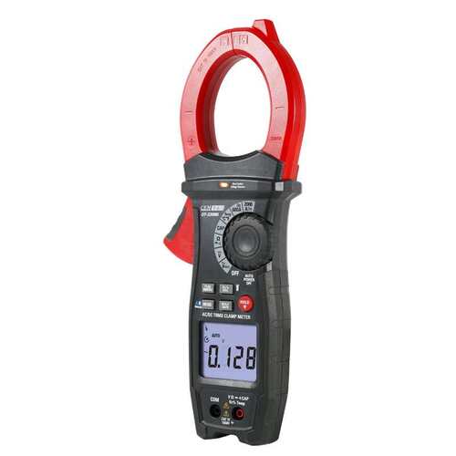 华盛昌(CEM)DT-3398B 真有效值数字钳形表 K型测温电流表电工钳表