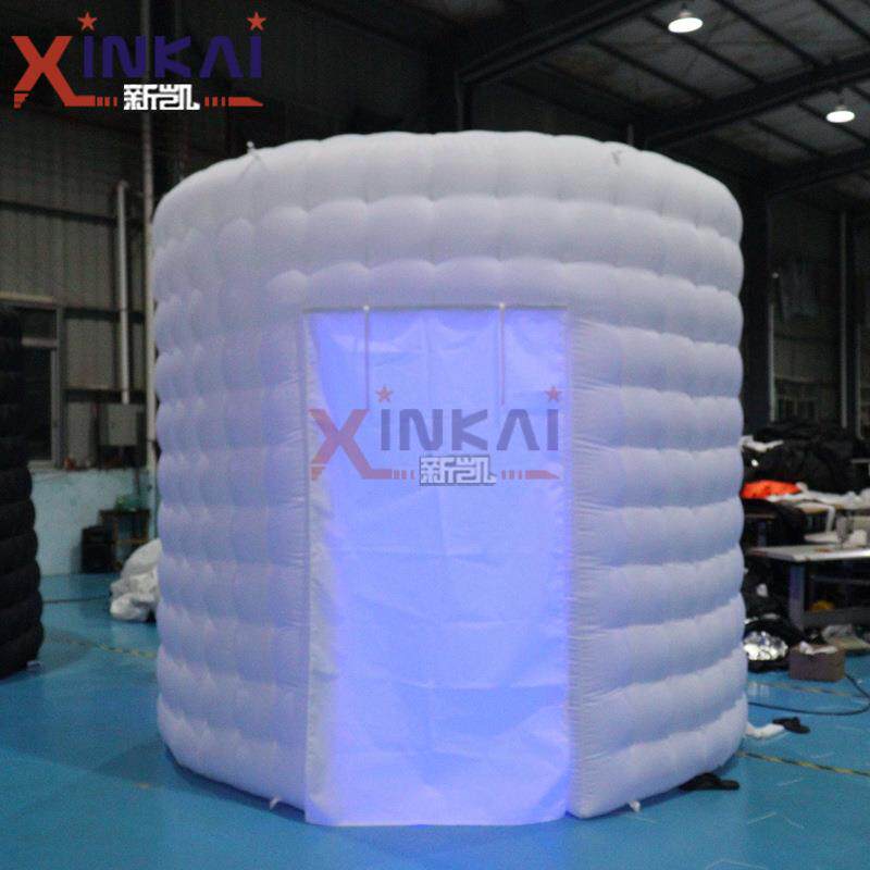外贸热销照相亭摄影亭充气背景 便携式充气小空间LED灯光照相馆