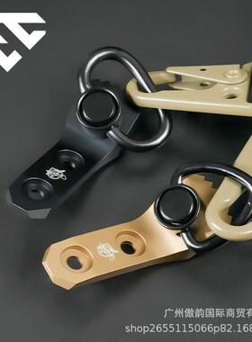 KAC金属高品质挂扣MLOK系统快拆QD背带扣QD绳扣环快速释放吊索扣