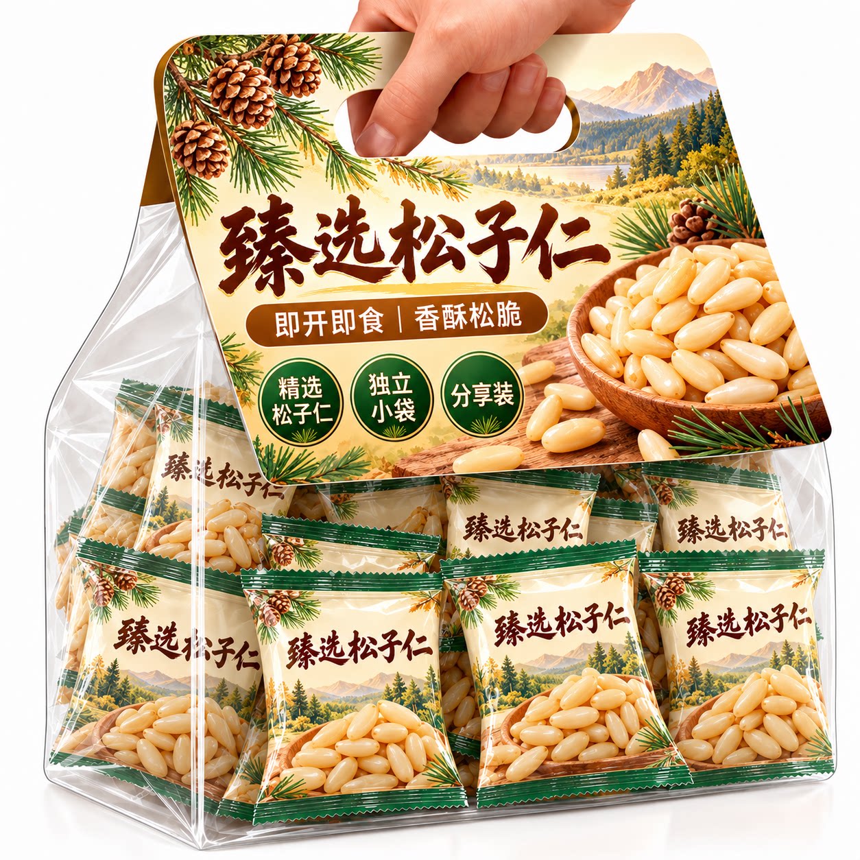松子仁正品官方旗舰店原香烘焙去