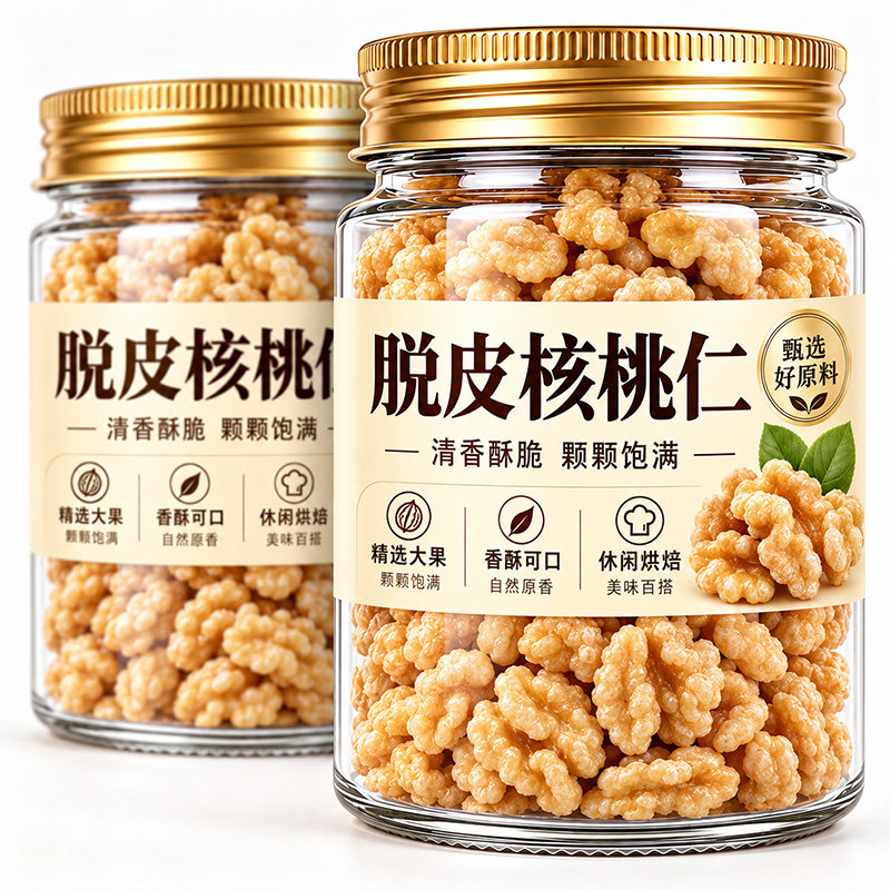 新疆脱皮核桃仁原味官方旗舰店