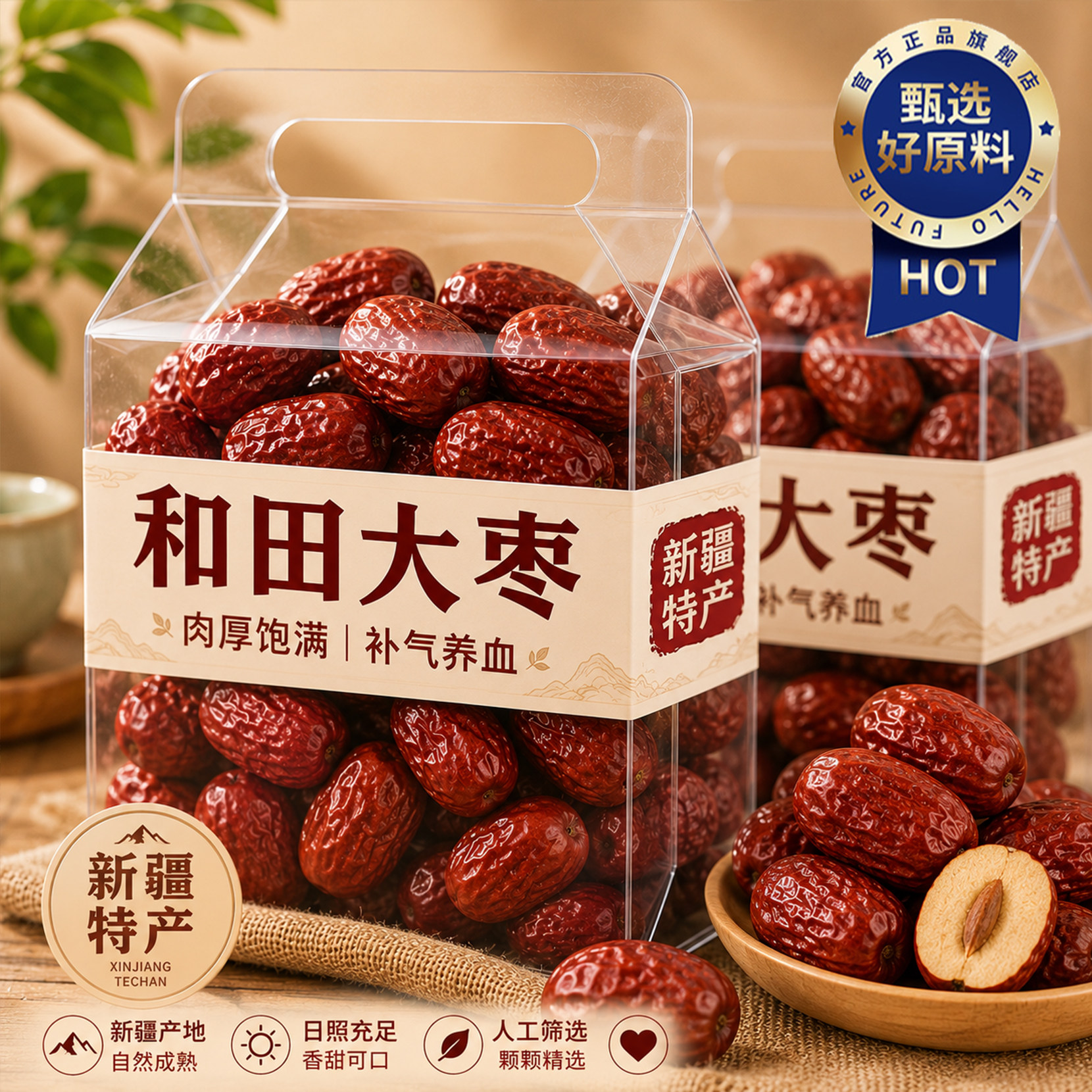 特优级红枣特级新疆特产正宗和田县大枣新鲜官方旗舰店补气养血女