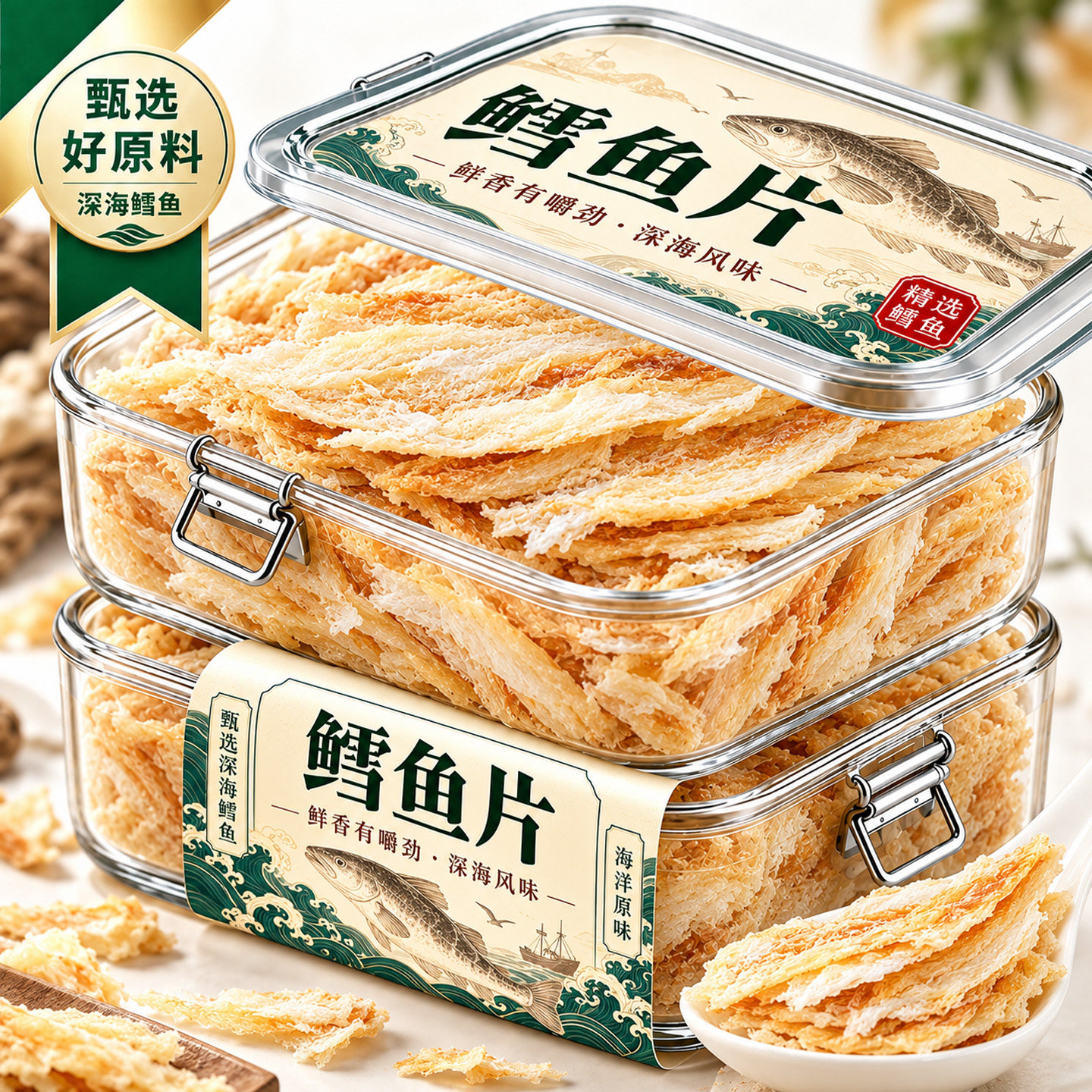 大连特产鳕鱼片官方旗舰店烤鱼片
