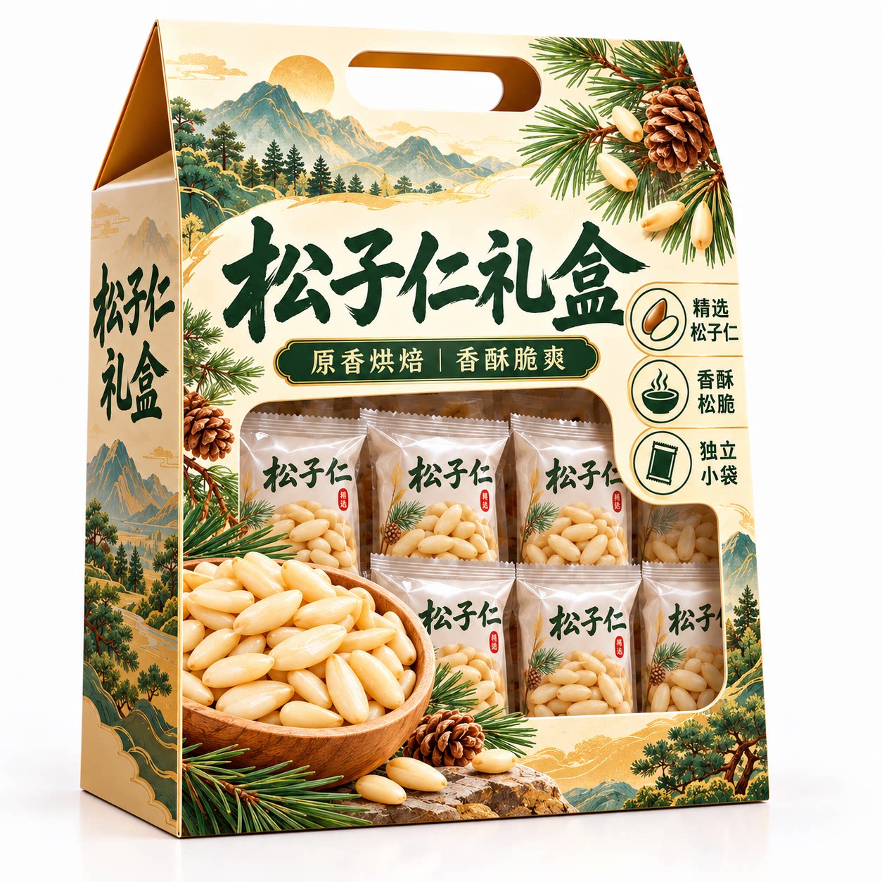 松子仁正品官方旗舰店原香烘焙去