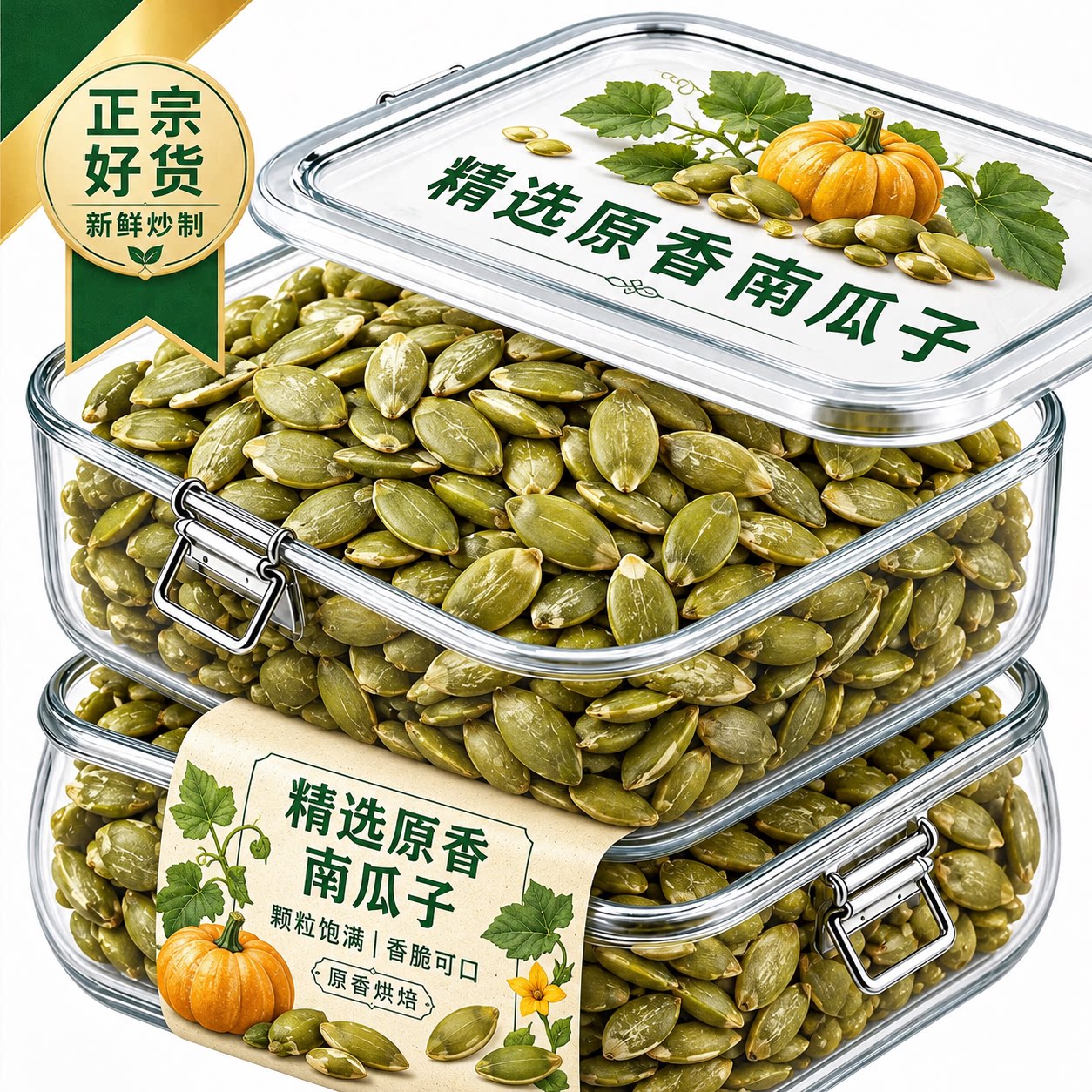 2026新款低温烘焙南瓜子原香烘烤