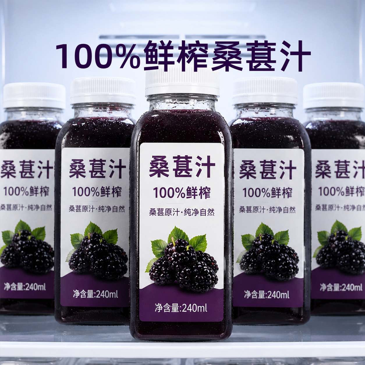 【夏季推荐】100%桑葚汁官方旗舰特级桑葚鲜榨无添果蔬汁饮料整箱