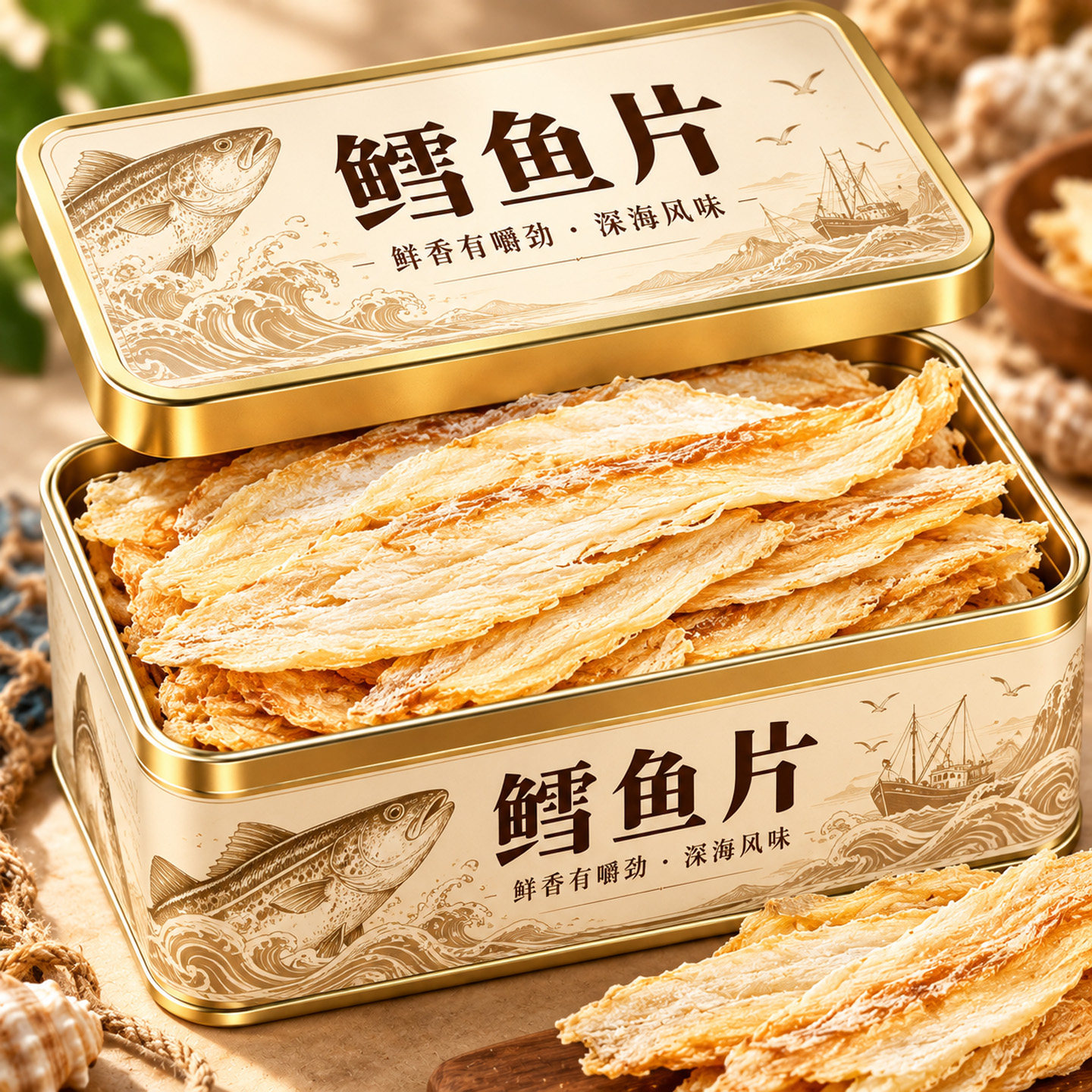 大连特产鳕鱼片官方旗舰店烤鱼片