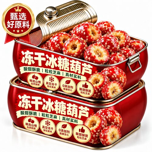 冻干老北京冰糖葫芦无核独立装