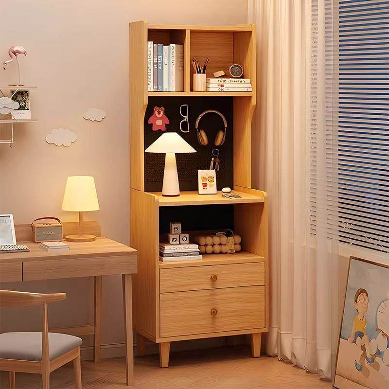 床头柜卧室窄边柜客厅置物柜落地橱柜咖啡机靠墙一体储物柜茶水柜