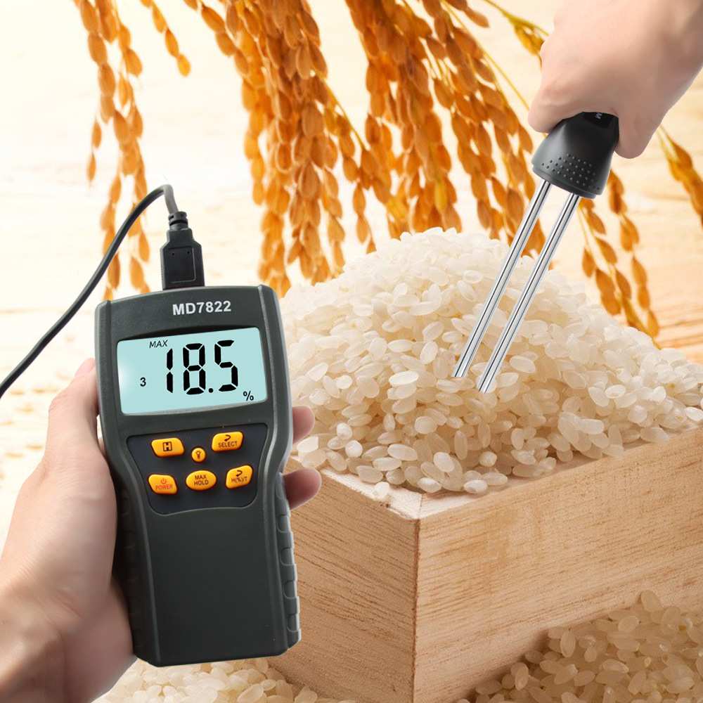 智慧粮食水分测试仪数显谷类湿度水分计 长探针粮食测湿仪MD7822图片