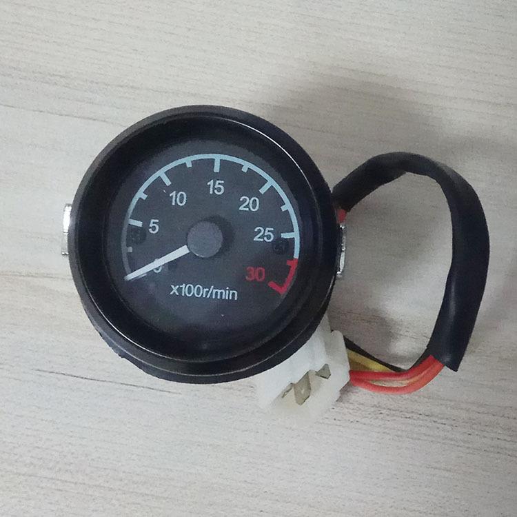 发动机转速表测速仪表头常柴发动机0-3000转改装车货车挂车转速计