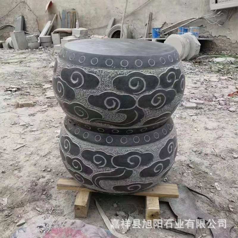 石墩青石柱墩石底座路障挡车子花架柱子柱顶柱脚石鼓凳门口石头