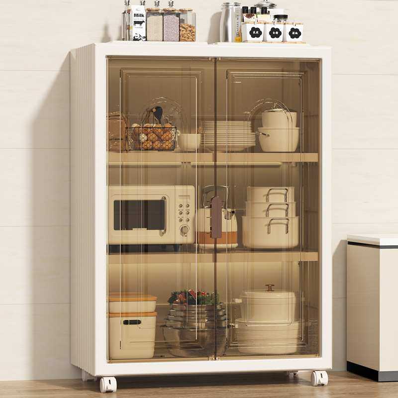 厨房收纳柜落地多层折叠橱柜双开门防尘置物架多功能微波炉储物柜,模玩/动漫/周边/娃圈三坑/桌游,模型制作工具/辅料耗材,淘宝优惠券,粉丝福利购,淘宝优惠卷