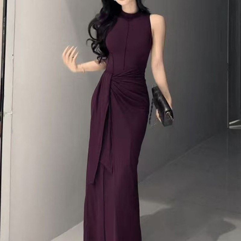 法式度假风假两件无袖连衣裙女i连衣裙