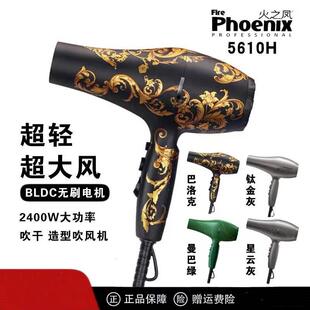 火之凤5610H无刷电吹风机理发店专用发型师大功率发廊大风力风筒