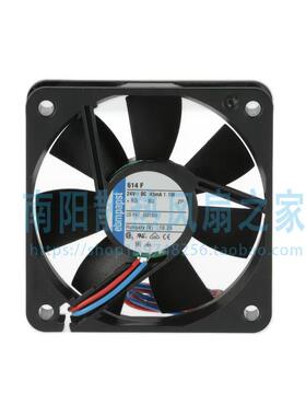 ebm-papst 614F FAN AXIAL 60X15MM 24VDC WIRE 45mA 1.1W 风扇