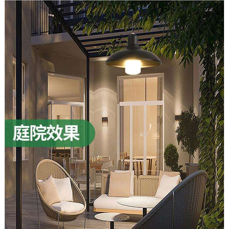 阳光房吊灯户外防水庭院灯现代简约超亮凉亭阳台复古美式LED吊灯