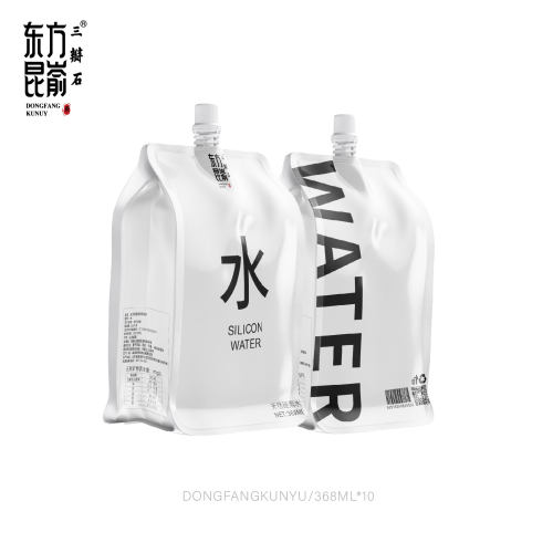 东方昆嵛三瓣石白色吸嘴袋装水