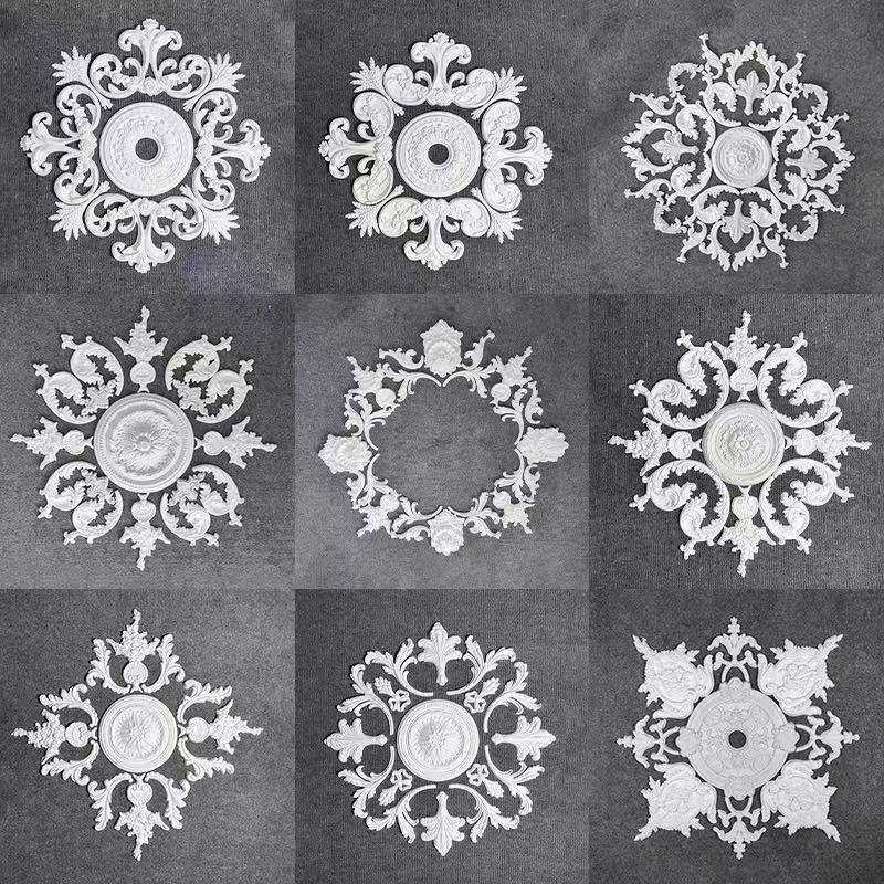 石膏线灯盘拼花圆盘法式欧式客厅吊顶灯装饰雕花圆型组合流行新款,电子元器件市场,其它元器件,淘宝优惠券,粉丝福利购,淘宝优惠卷