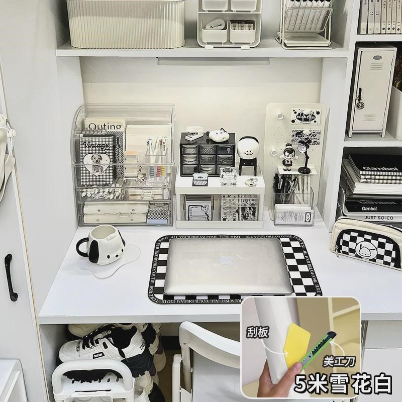 大学生宿舍改g造好衣柜贴纸寝室书桌物壁纸墙纸自粘防水防潮新款