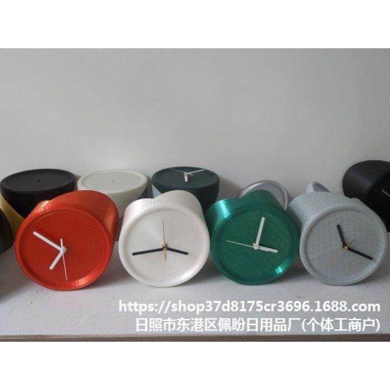 免打孔墙角钟角挂钟客厅简约纯色现代静音科技艺术装饰遮孔