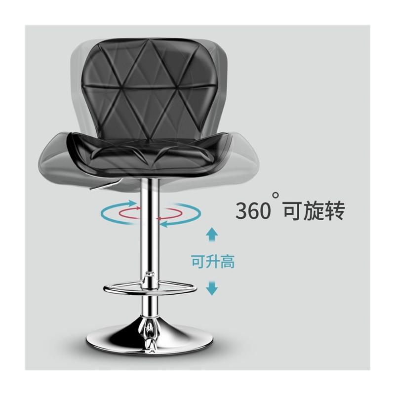 高登凳子北欧实木吧椅旋转靠背圆凳转椅升降吧台椅子简约现代吉他