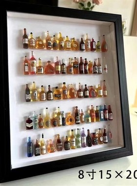 迷你仿真小摆件小酒瓶小物品中控台玩具饮料微缩娃娃屋超市酒瓶子