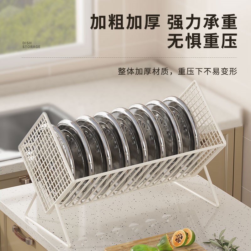 沥水碗盘架厨房碗碟收纳架水槽餐具置物架家用台面碗柜碗筷收纳盒