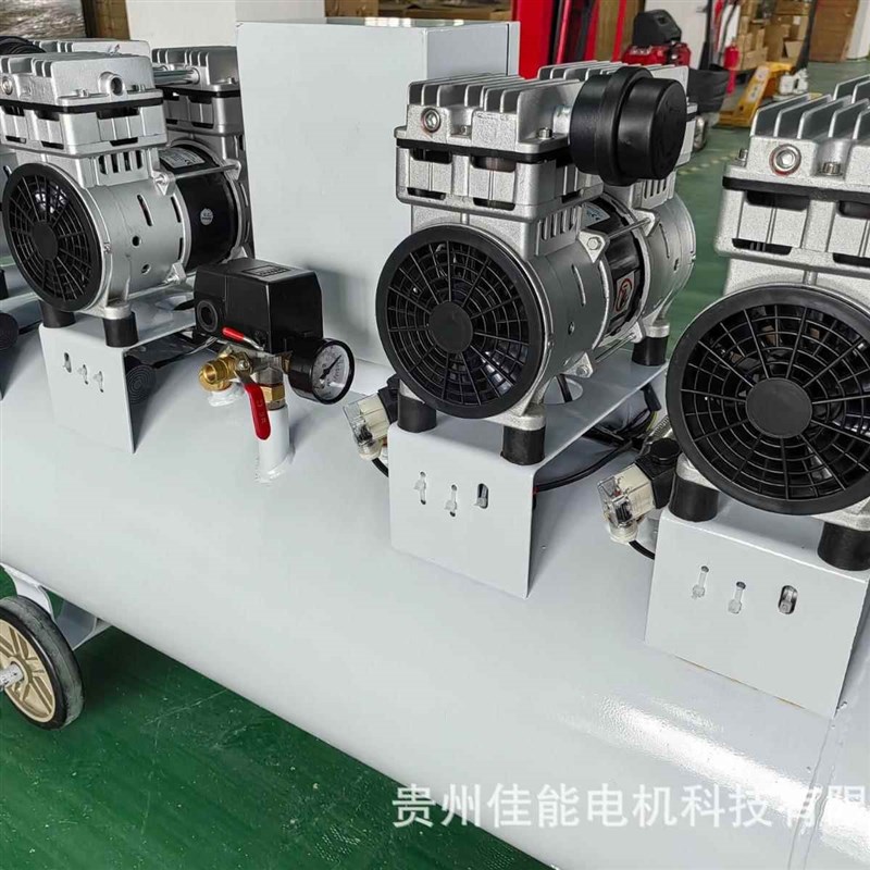 3000W-110L空压机无油静音小型气泵小型空压机750W*4