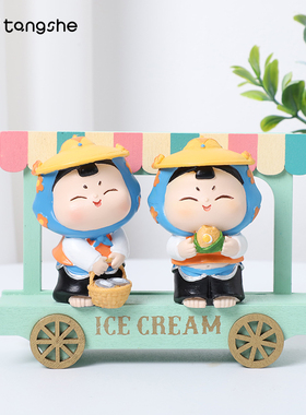 唐小圆创意家居装饰品可爱少女心办公室桌面小摆件泉州旅游纪念品