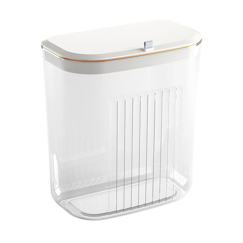 洗澡时放衣服神器带盖挂墙免打孔脏衣篓浴室卫生间放换洗衣透明