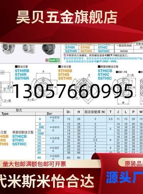 导向轴支座嵌入型固定部标准型STHIRB/STHICB/STHISB/16/20支架型