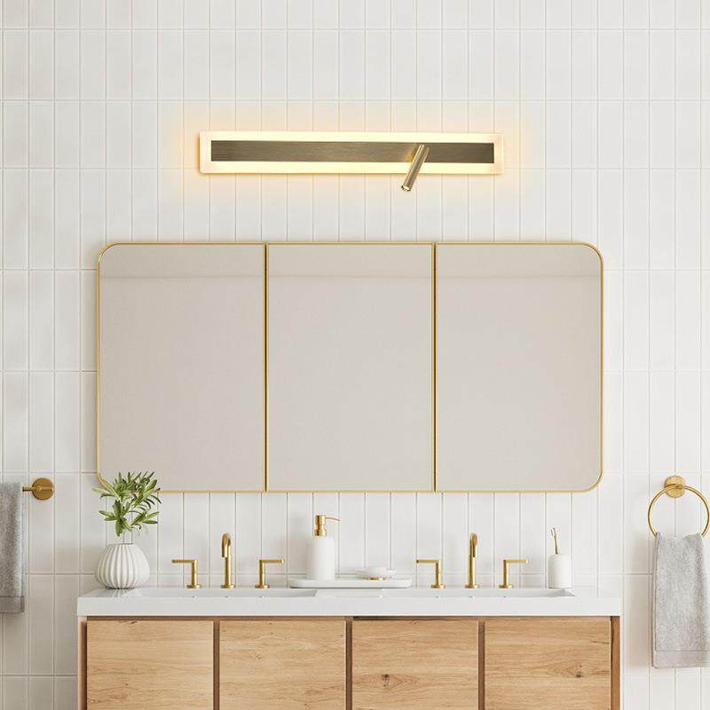 卧室床头led壁灯长条铝材一字灯简约现代客厅阅读射灯双控护眼