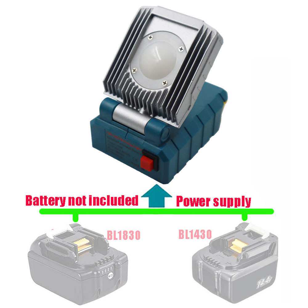 10W工作灯1000LM 18V LED灯适用 BL1830 BL1860锂电池户外工具