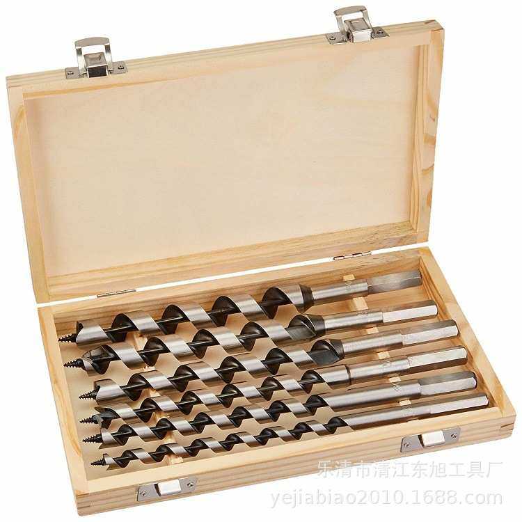 东旭跨境中碳钢6件套装加长木工支裸钻 木工陶瓷钻头 金属开孔器