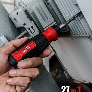 美沃奇milwaukee换头螺丝批27合1棘轮螺丝刀十字一字起子螺丝批