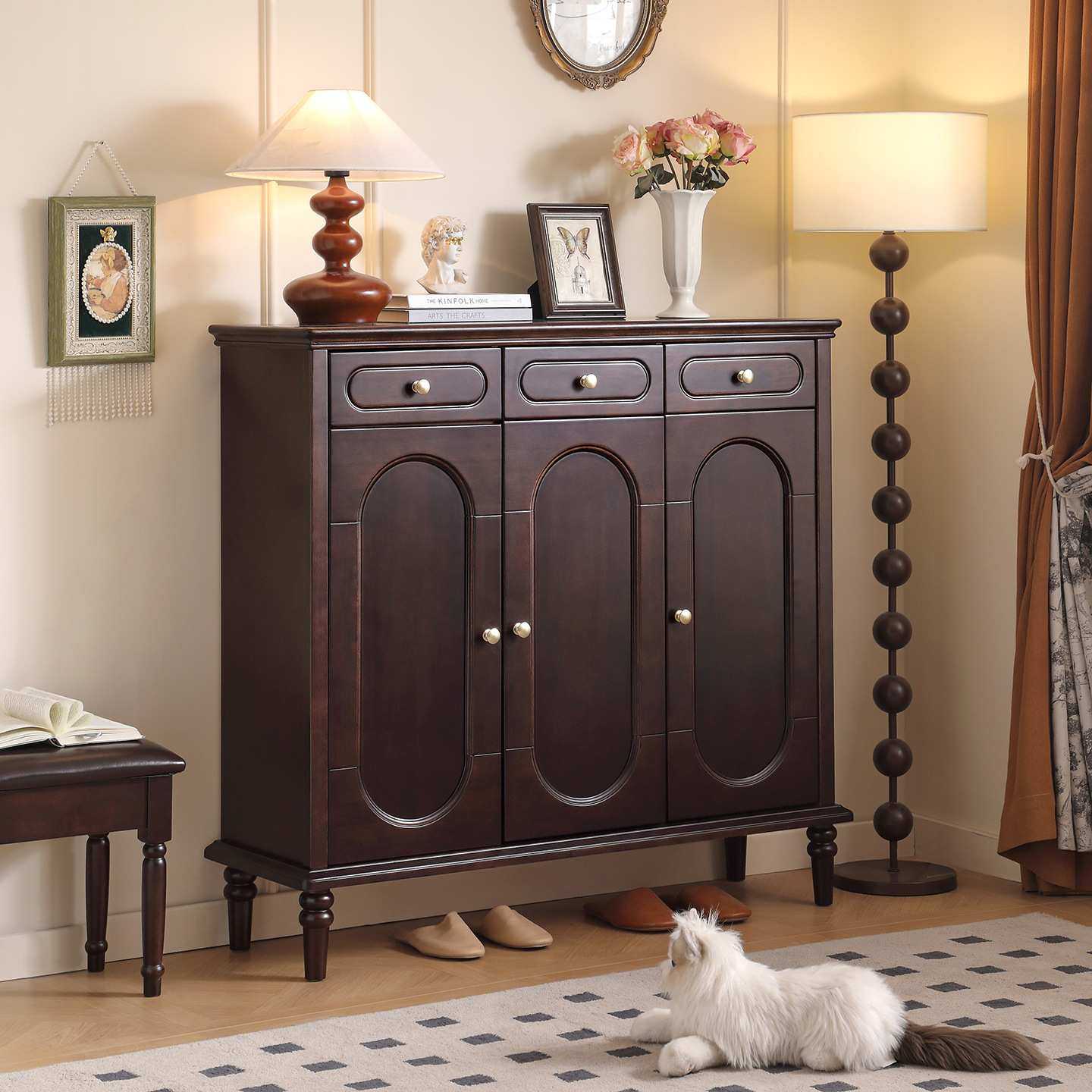 美式实木鞋柜家用简约靠墙收纳储物柜小户型复古乡村大容量入户柜,模玩/动漫/周边/娃圈三坑/桌游,模型制作工具/辅料耗材,淘宝优惠券,粉丝福利购,淘宝优惠卷